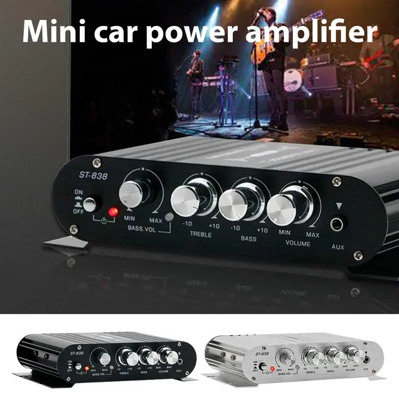 

Car Audio Amplifier Car Audio Power Amplifier Powerful Bass Controller Mini Adjustable High-power Audio Amplifier Car Electronic