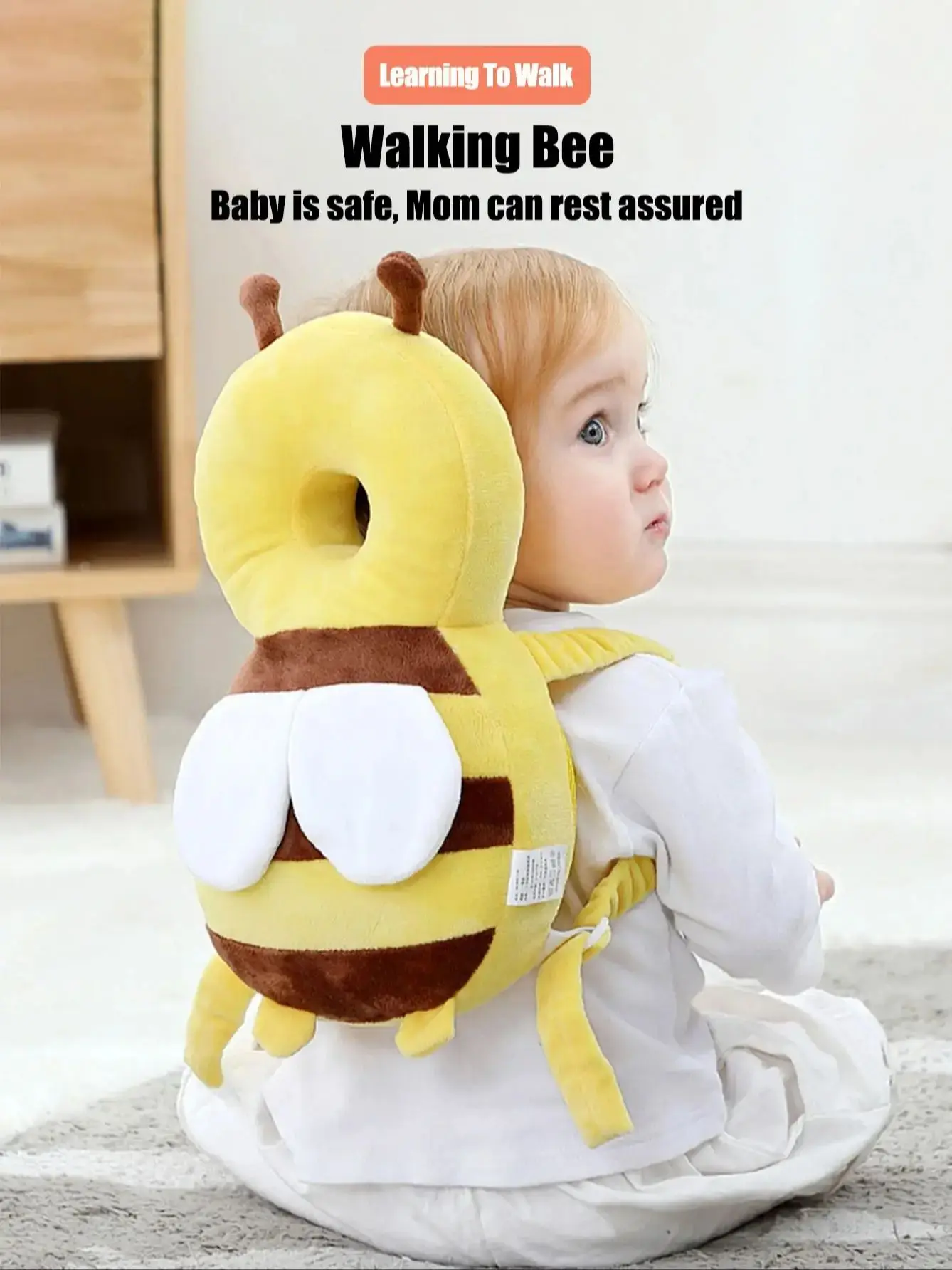 وسادة حماية رأس الطفل من Little Bee - قبعة مسامية مضادة للسقوط مناسبة لحماية رأس الأطفال الصغار، هدية عيد الميلاد #1