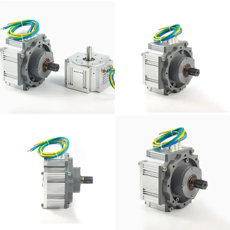 High Efficiency IE4 Axial Flux Permanent Magnet Synchronous Brushless Servo Motor with Integrated Planetary Gear Reducer