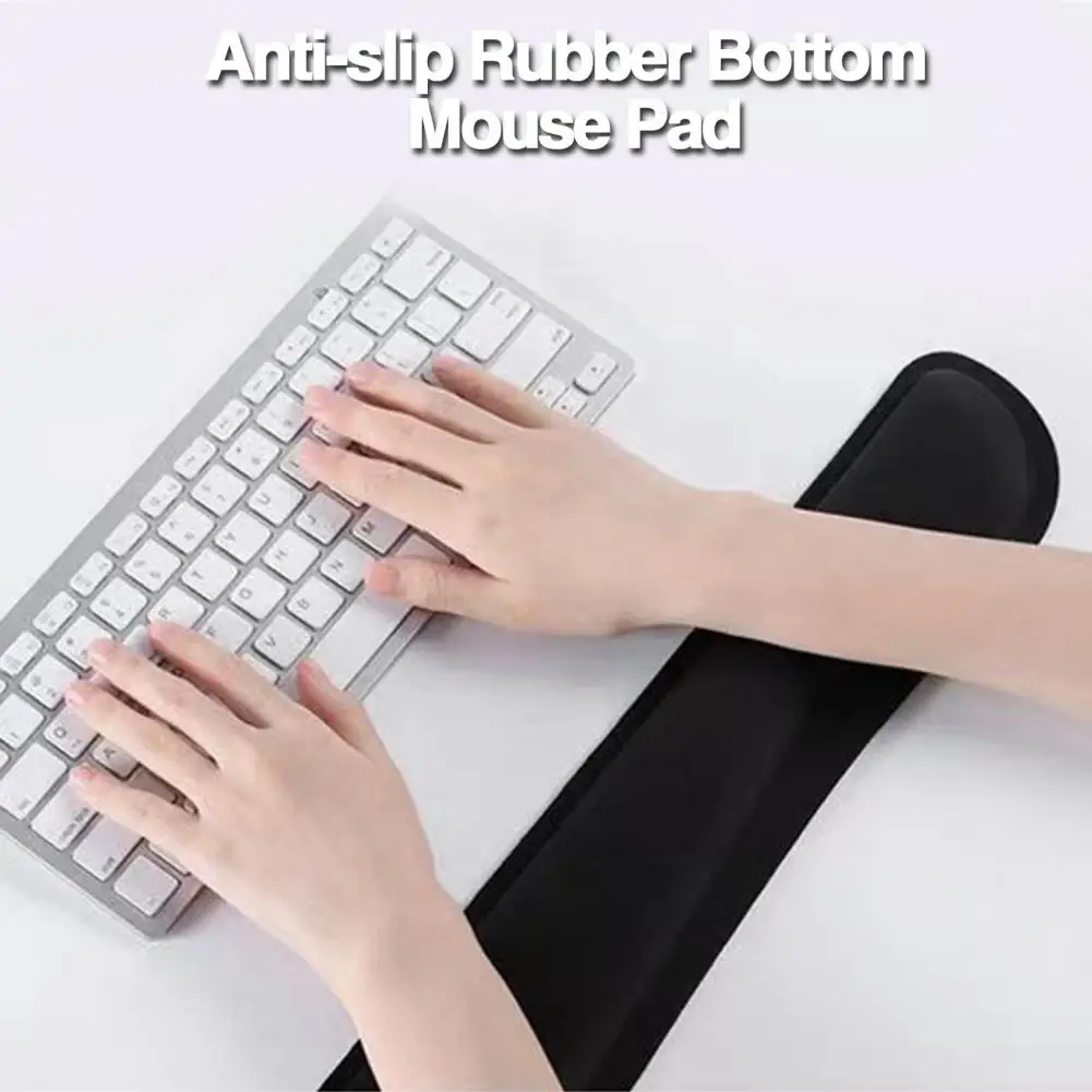 Memory Foam Mouse Pad Set Hand Fatigue Relief Mouse Pad Ergonomic Mouse Pad Keyboard Wrist Set for Pain Relief Easy for Office