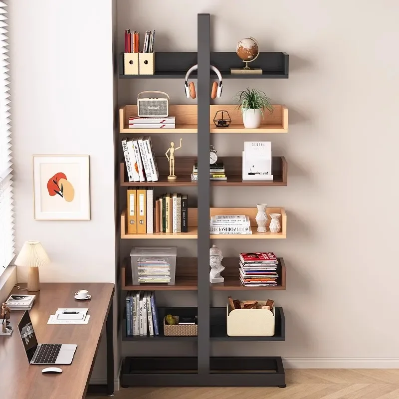 Bookshelf Floor-to-ceiling shelf Small apartment corner against the wall Children's picture book shelf Reading bookshelf Solid