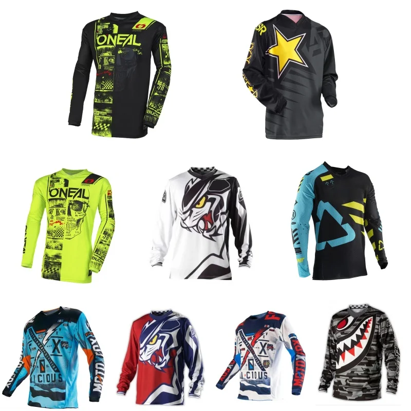 

Motocross Mountain Enduro Bike Clothing Bicycle Moto Downhill Women Men Cycling Jersey MTB Shirts BMX long man cycling jersey