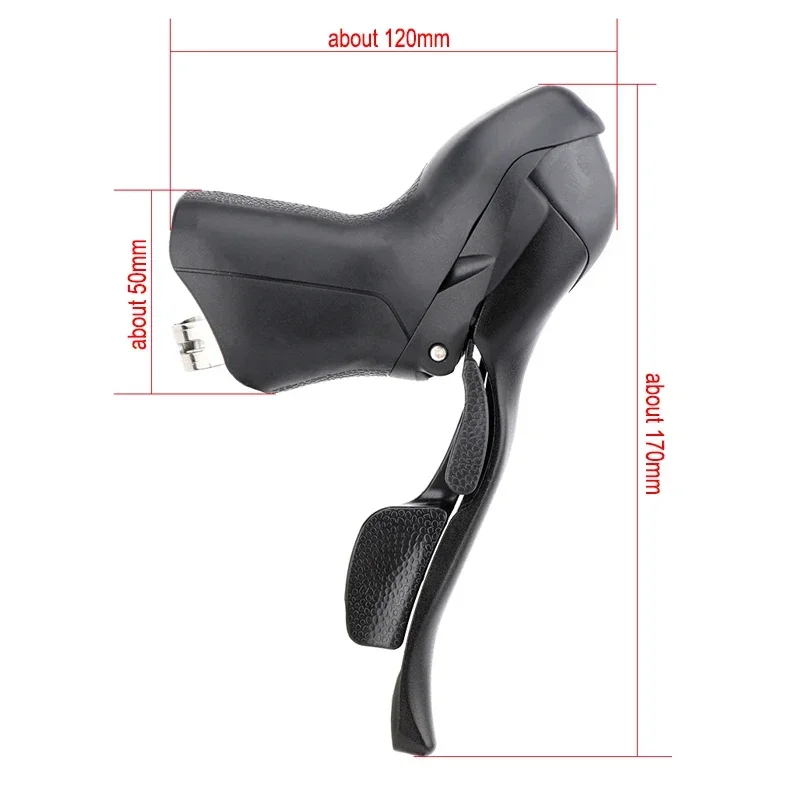 Palanca de Control Dual para bicicleta de carretera, grupo de cambio de marchas de 2 3x7/8/9/10 velocidades, Compatible con Shimano