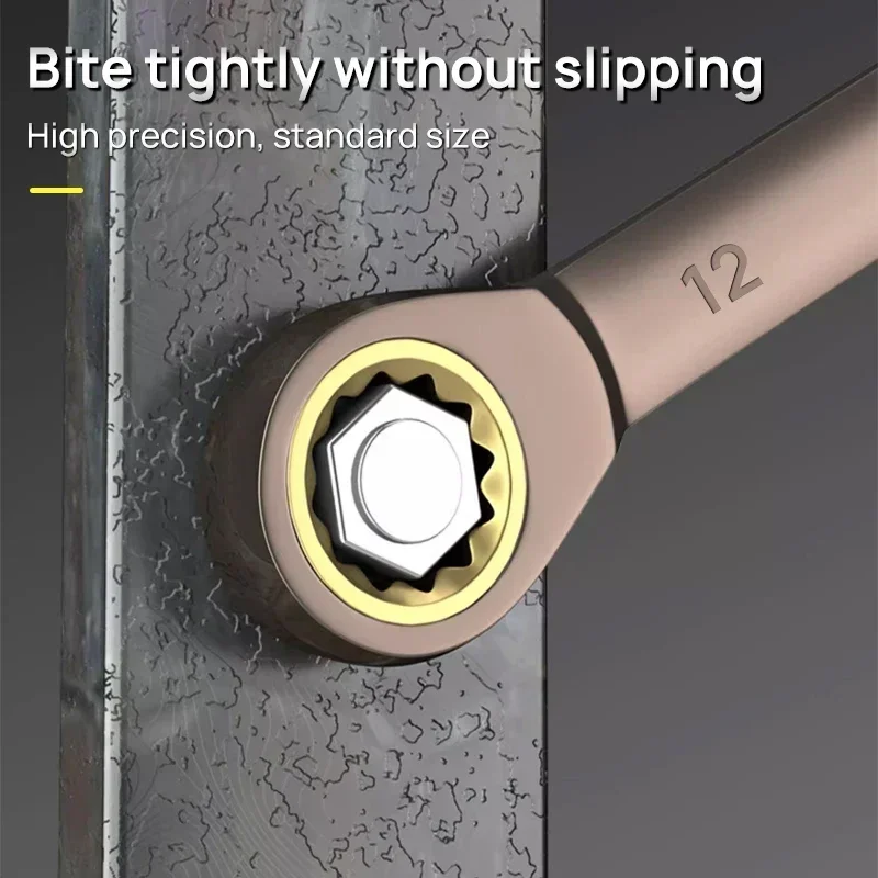 Flexível Ratcheting Combinação Chave, Car Repair Tools, Ratchet Spanner, Metric Hand Tool