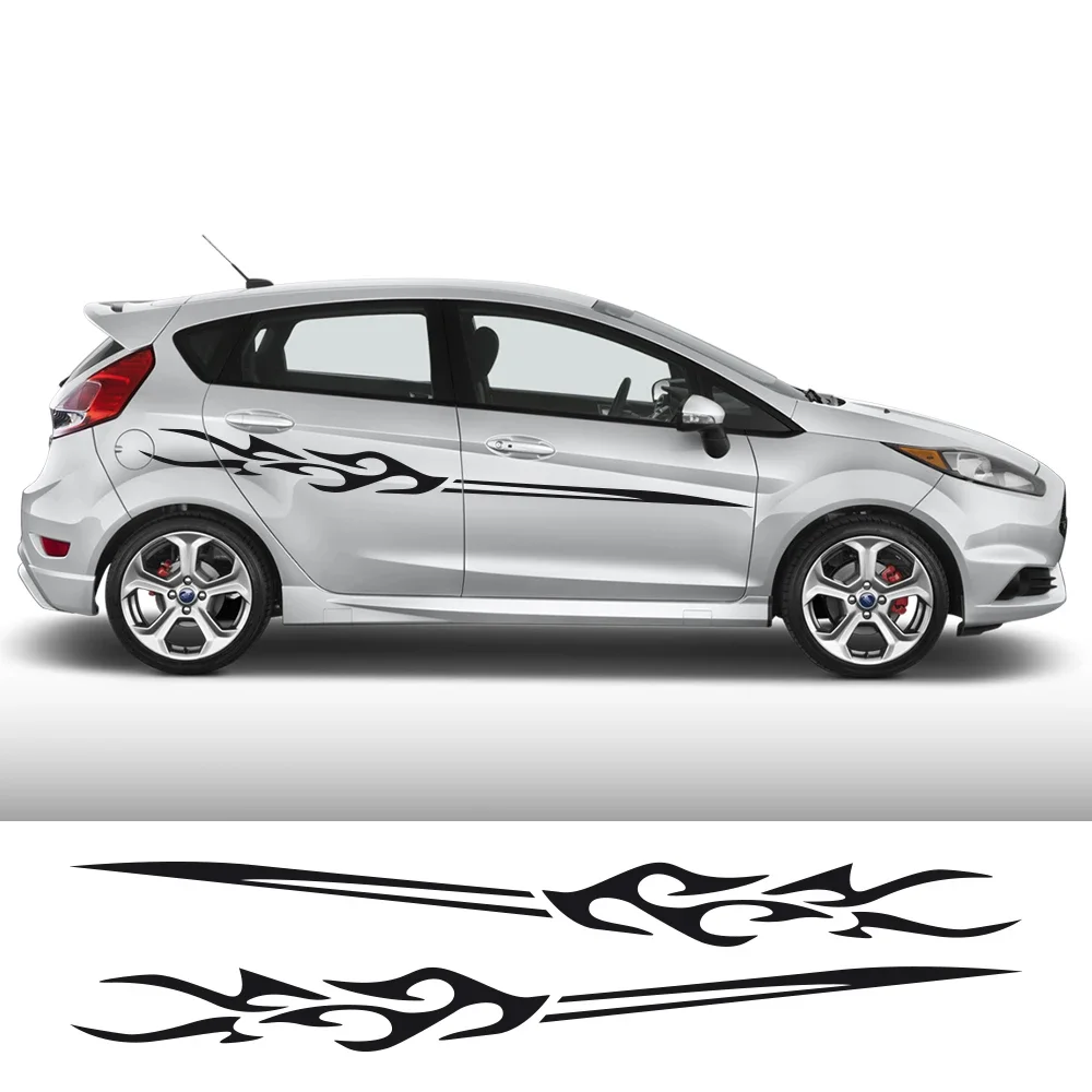 

Car Sticker For Ford Fiesta Auto Door Side Kit PVC Decals Waterproof Vinyl Film Auto Decoration Exterior Car Accessories