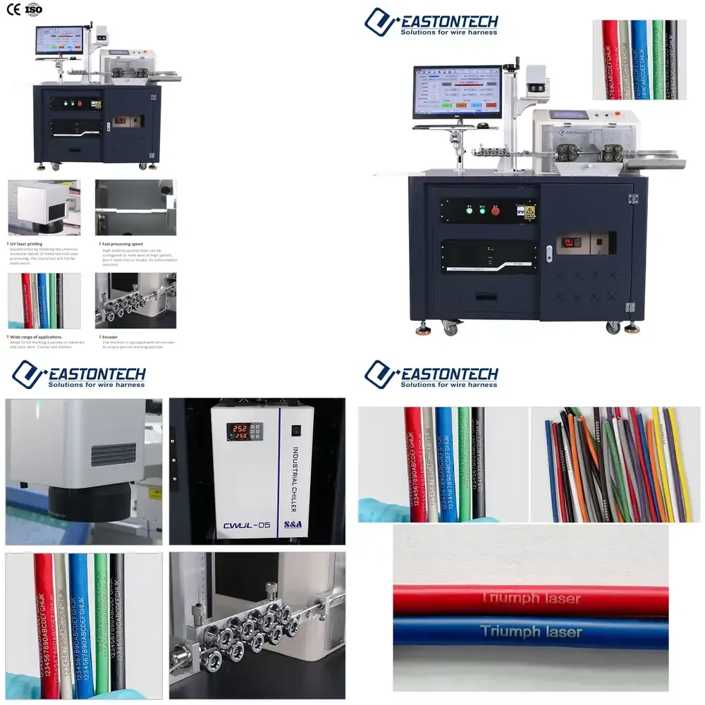 Fully Automatic Cable Manufacturing Equipment High-Precision Marking Wire Stripping Cutting Machine Full Servo