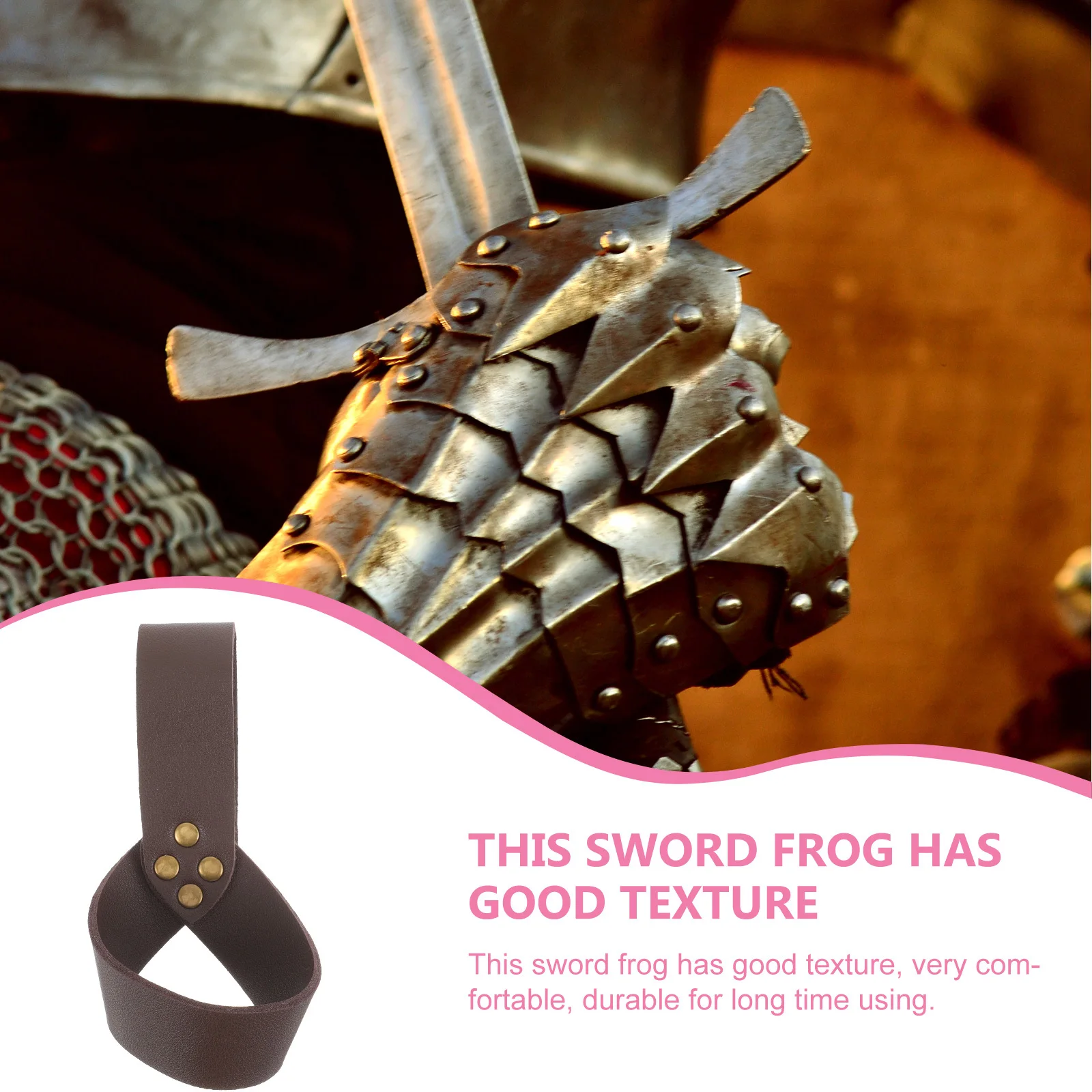 

Средневековый меч-лягушка, прочный держатель, рукав для меча эпохи Возрождения, аксессуар для косплея, аксессуары для одежды