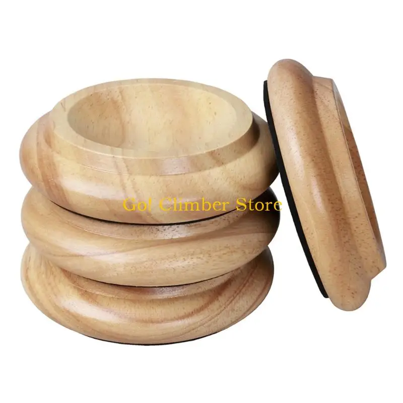Q84C Piano Floor Cups Set of 4 with Recessed Support Cup and Bottom Pad for Wheels and Heavy Furniture Daily