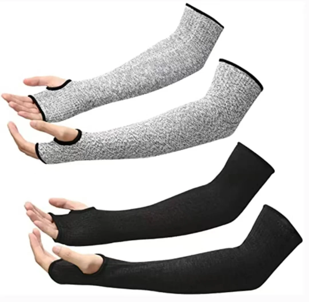 1Pc Level 5 HPPE Safety Working Arm Wrist Cover Outdoor Anti-cutting and Anti-piercing Wrist Cover Woodworking Arm Cover