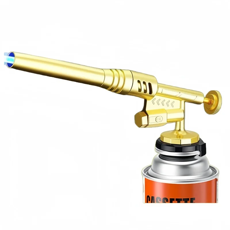 

New Camping Flame Gun Torch Built In Fan Design Not Hot Cooking Butane Welding-Burner Hiking Flame Gas Bbq Cooking Equipment