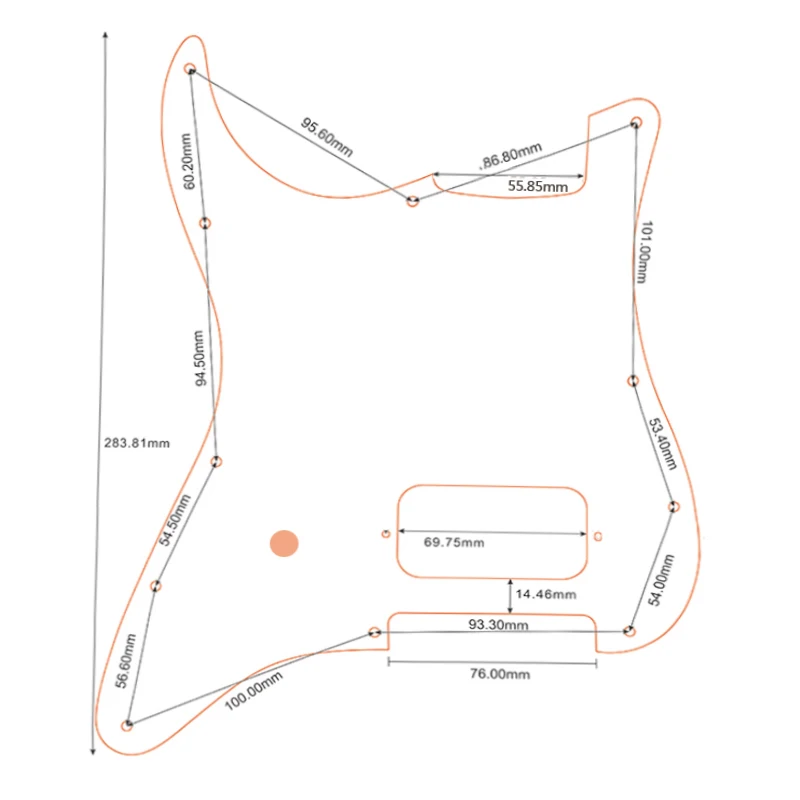 Pleroo Custom Guitar Pickguards With 11 Screws Suit For Fender Left Handed Tom Delonge Strat Guitar With One Bridge Humbucker