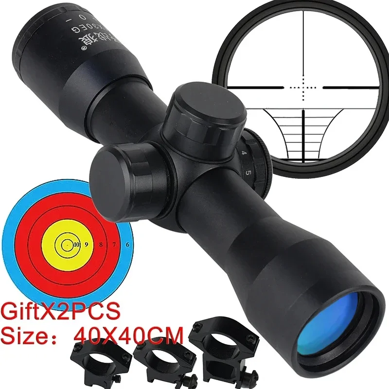 

4X30 Optical Sight Compact Crossbow Short Riflescopes 20mm/11mm Rail Mounts Tactical Rifle Scope Accessories for Hunting