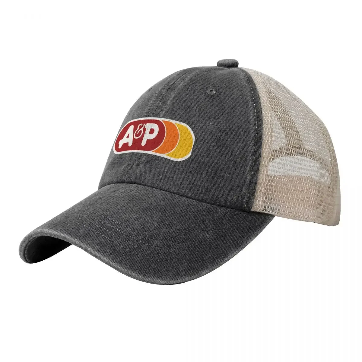 A & P Grocery Store Cowboy Mesh Baseball Cap New In Hat Luxury Brand Fishing cap Men's Caps Women's