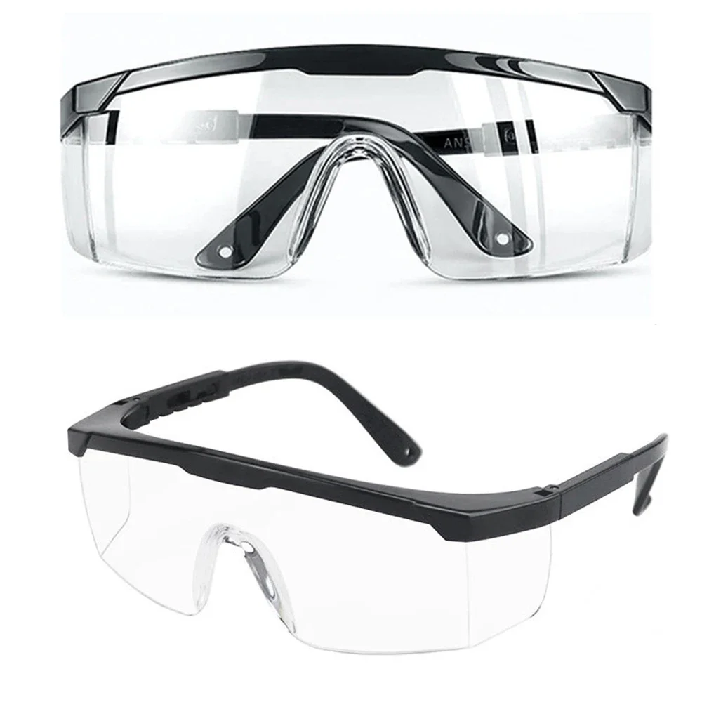 Protective Safety Glasses Telescopic Work Anti Dust Anti-Fog Antisand Windproof Impact Splash Transparent Goggles Eye Protection