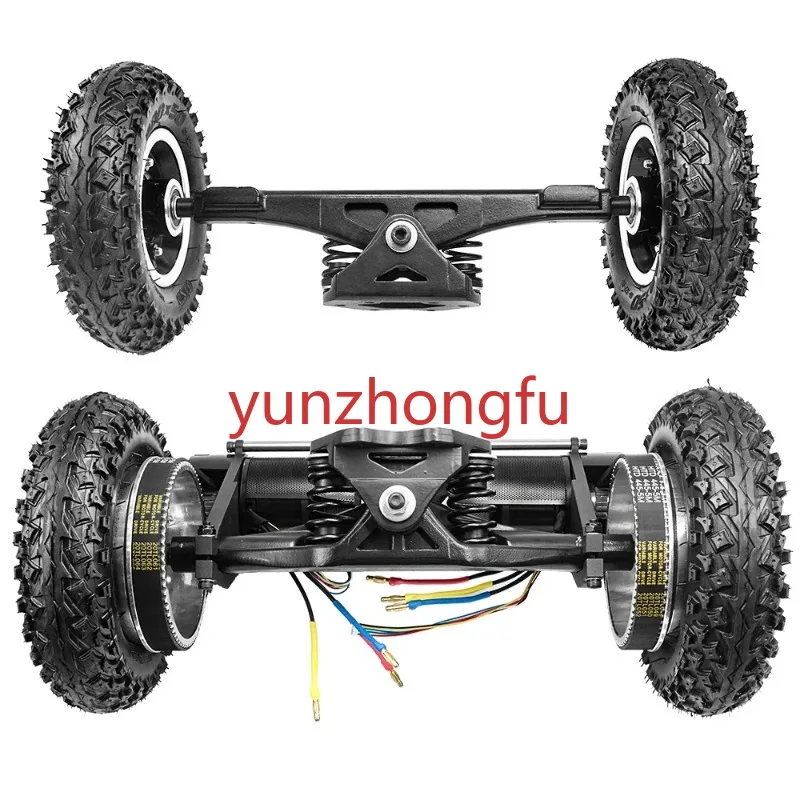 

8'' pneumatic all terrain tire kit with trucks and two 6354 motor for electric skateboard