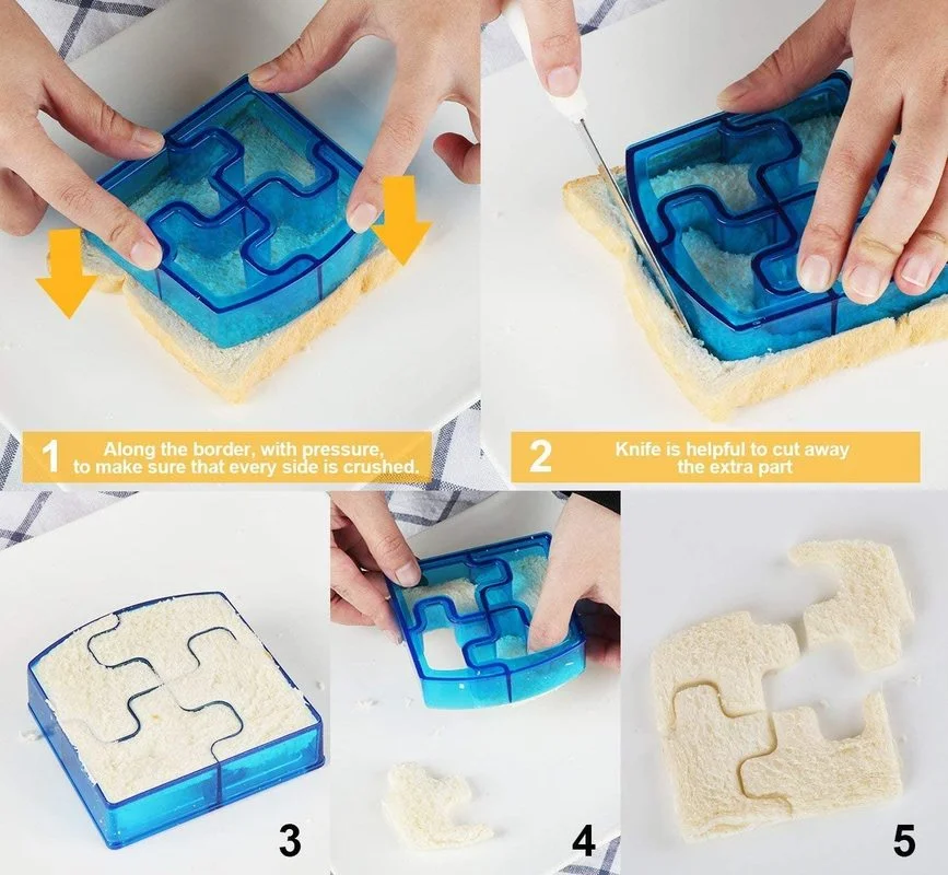 Kids Sandwich Cutter Bread Mold Sandwich Cutter Cute Shape - Perfect for Bento Lunch Boxes Accessories