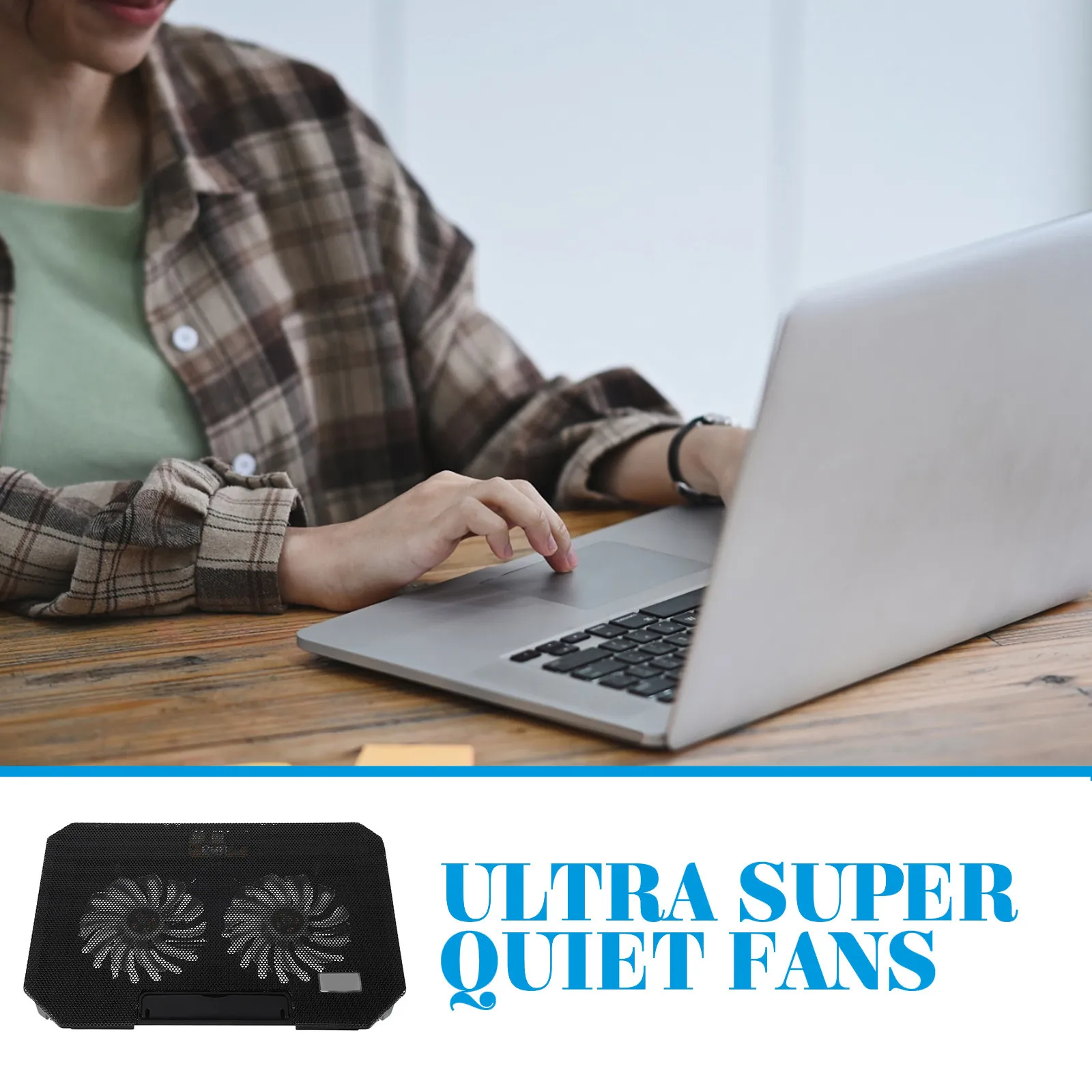 

Laptop Cooling Pad 13 Inch Adjustable Fan Stand For Gaming Notebook Usb Interface Portable Lightweight Cooling Pad Laptop