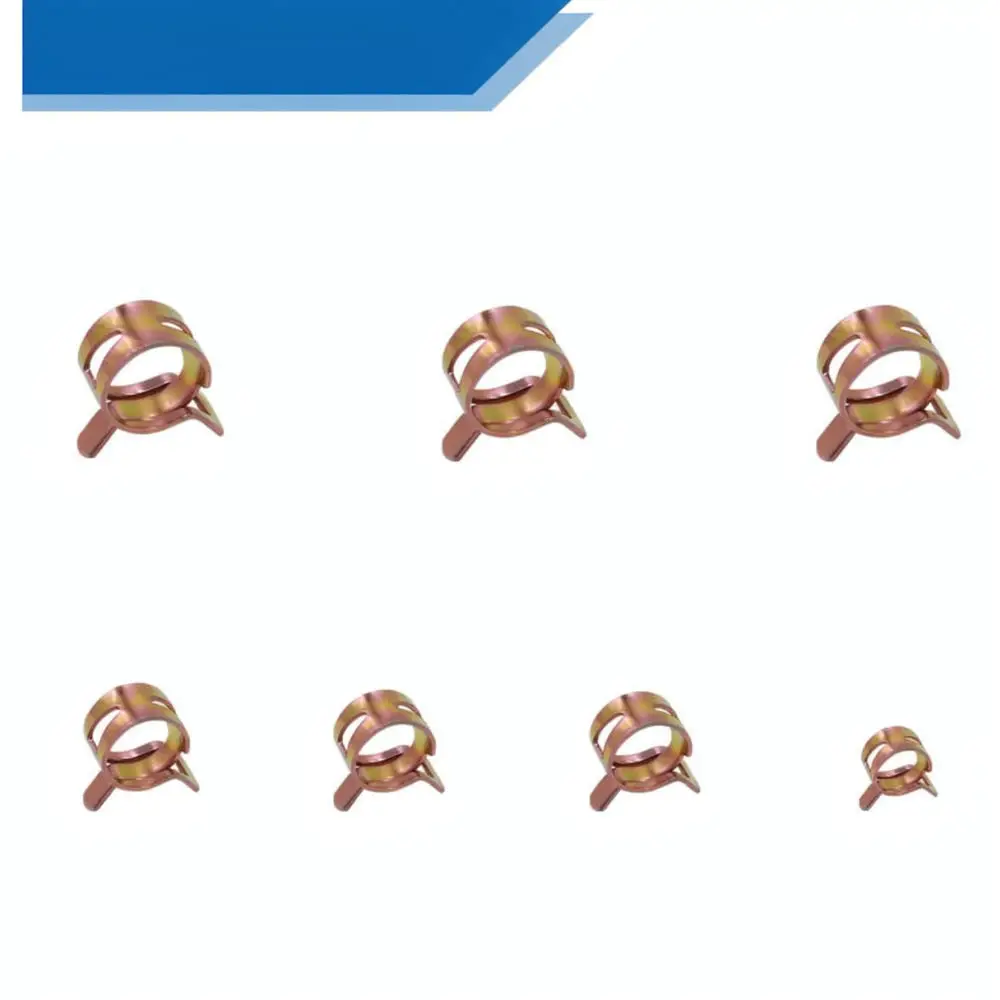 Spring Steel Pipe Clips For Yangshun Fuel Vacuum Hose Connector Zinc Plated Fastener Maintenance Industrial Hardware