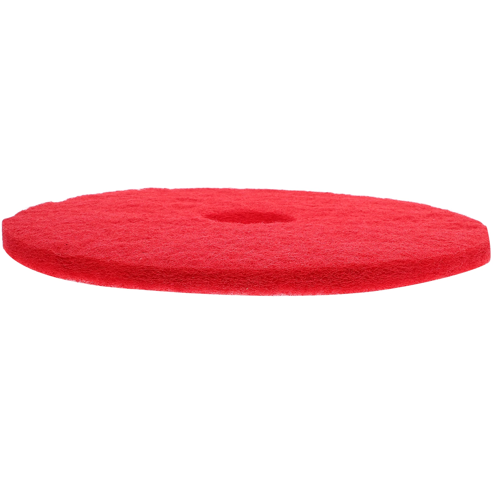 

17 Inch Red Cleaning Cushion Floor Polishing Pads Replaceable Efficient Tool For Tiles Marble Durable Fabric Mats Cleaning Pad