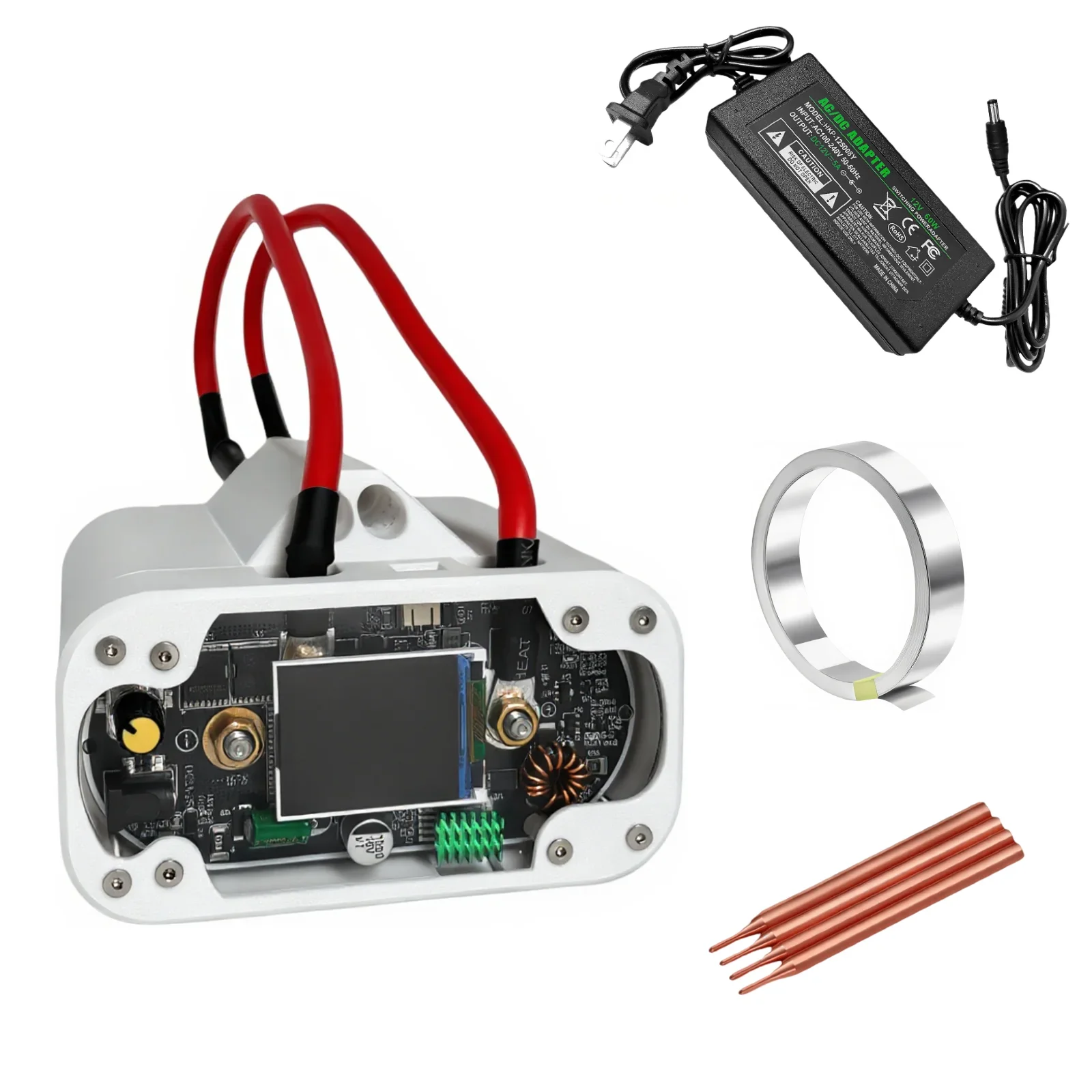 High Power Dual Super Capacitor Battery Spot Welder Machine 2500A 6V for 18650 21700 32140 Battery 0.1-0.4mm Nickel DIY