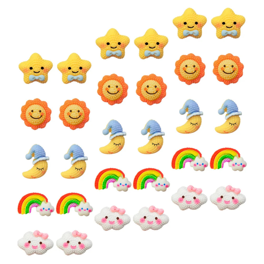 30 قطعة من ملحقات مكتب العمل الرائعة دبابيس ضغط معدنية من الراتينج مسامير زخرفية للوحة الفلين صور جدارية لوضع علامات على خريطة السفر