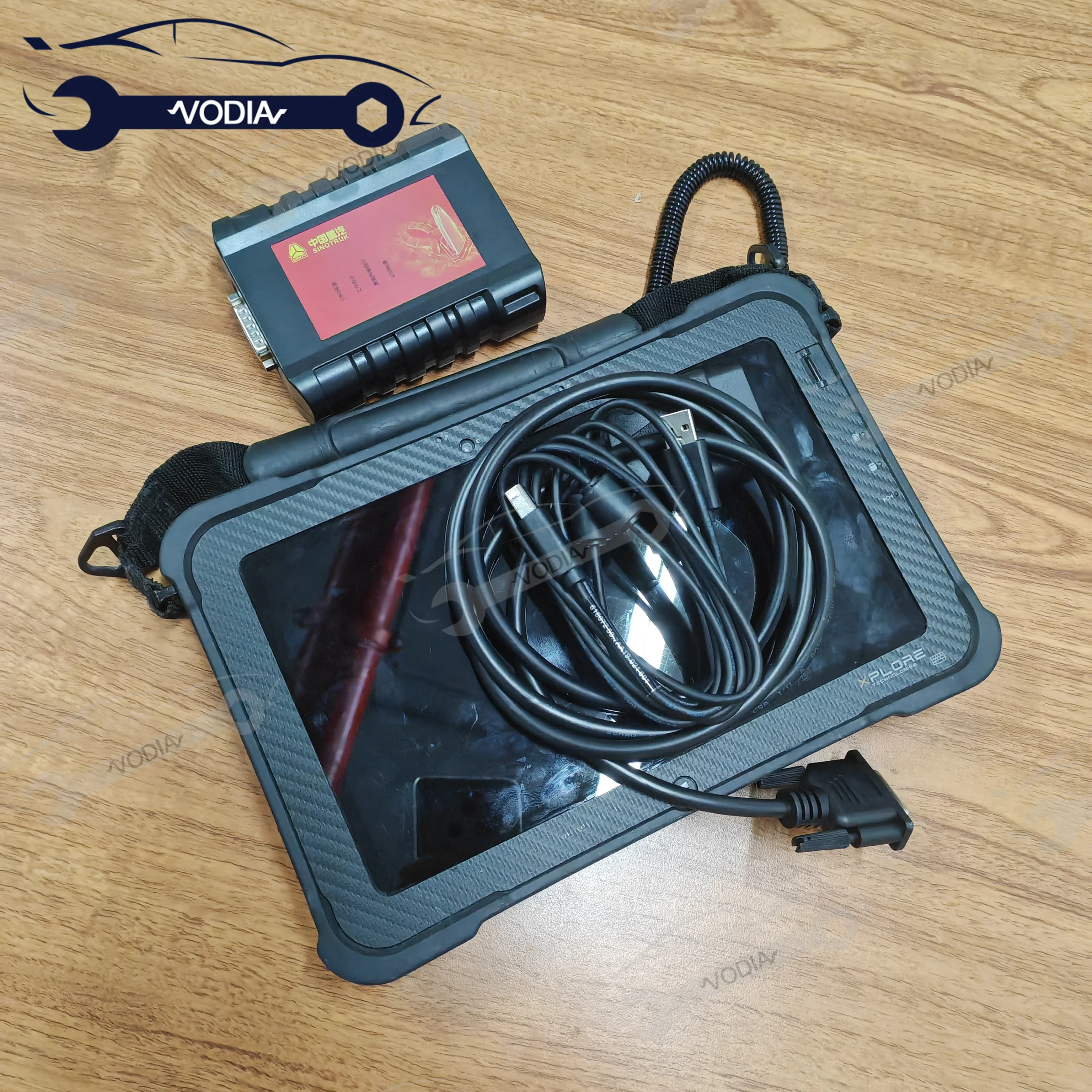 Scanner Sinotruck Diagnostic Interface+Xplore table/CF19 SINOTRUK HOWO Cnhtc Diesel Engine Heavy Duty Truck Diagnostic Tool