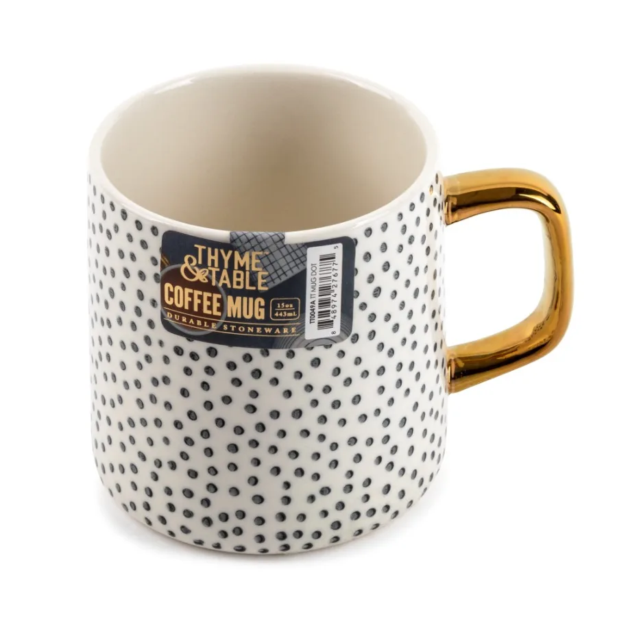 Thyme and Table Stoneware Mug Dot