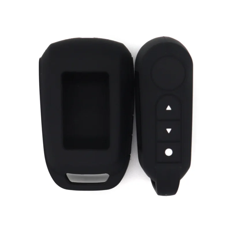 Simple Style Silicone Cover for Alarm Model A92 A94 Car LCD Key Case Functional Protection Smooth Texture Black Red Green Blue