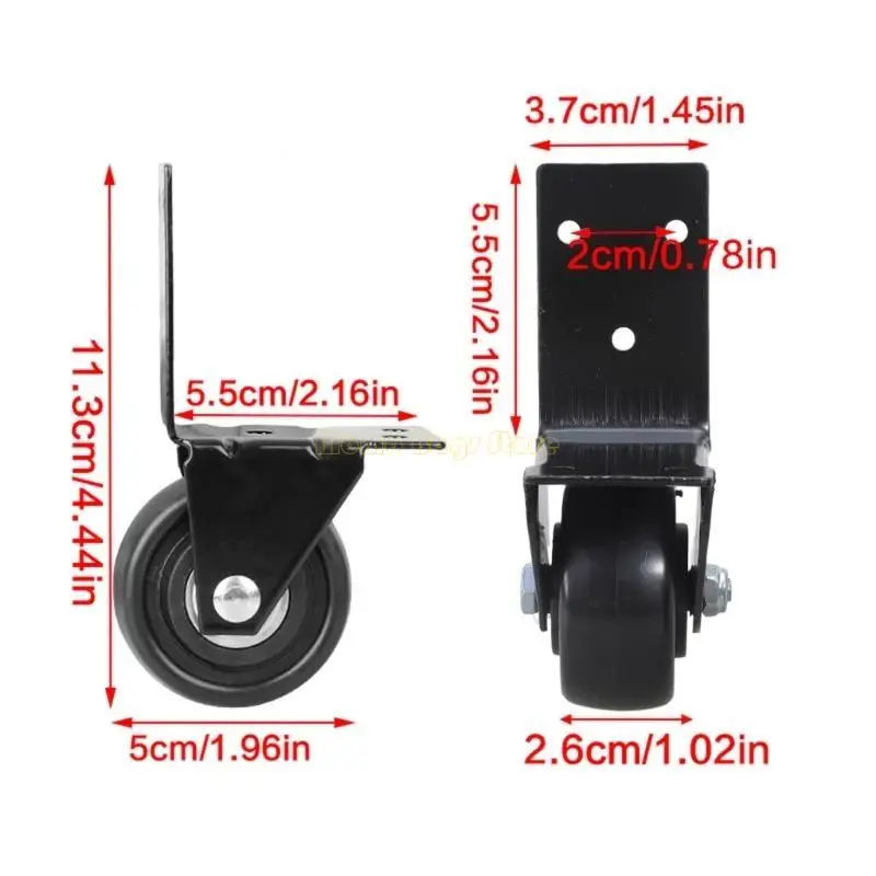 عجلات بديلة للأمتعة X90D لإصلاح العجلات الثقيلة ذات الزاوية اليمنى لعربة الحقيبة #6