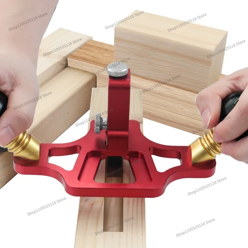 For Woodworking Special Aluminum Alloy Bottom Planer, Adjustable Slotted Wire Single Line Right Angle Manual Planer