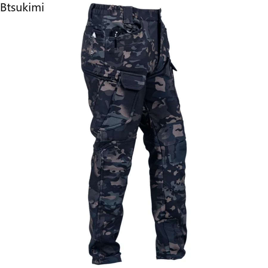 Men's Tactical Trousers Outdoor Climbing Sport Winter Camp Hiking Fish Hunting Trekking Waterproof Travel Overalls Casual Pants