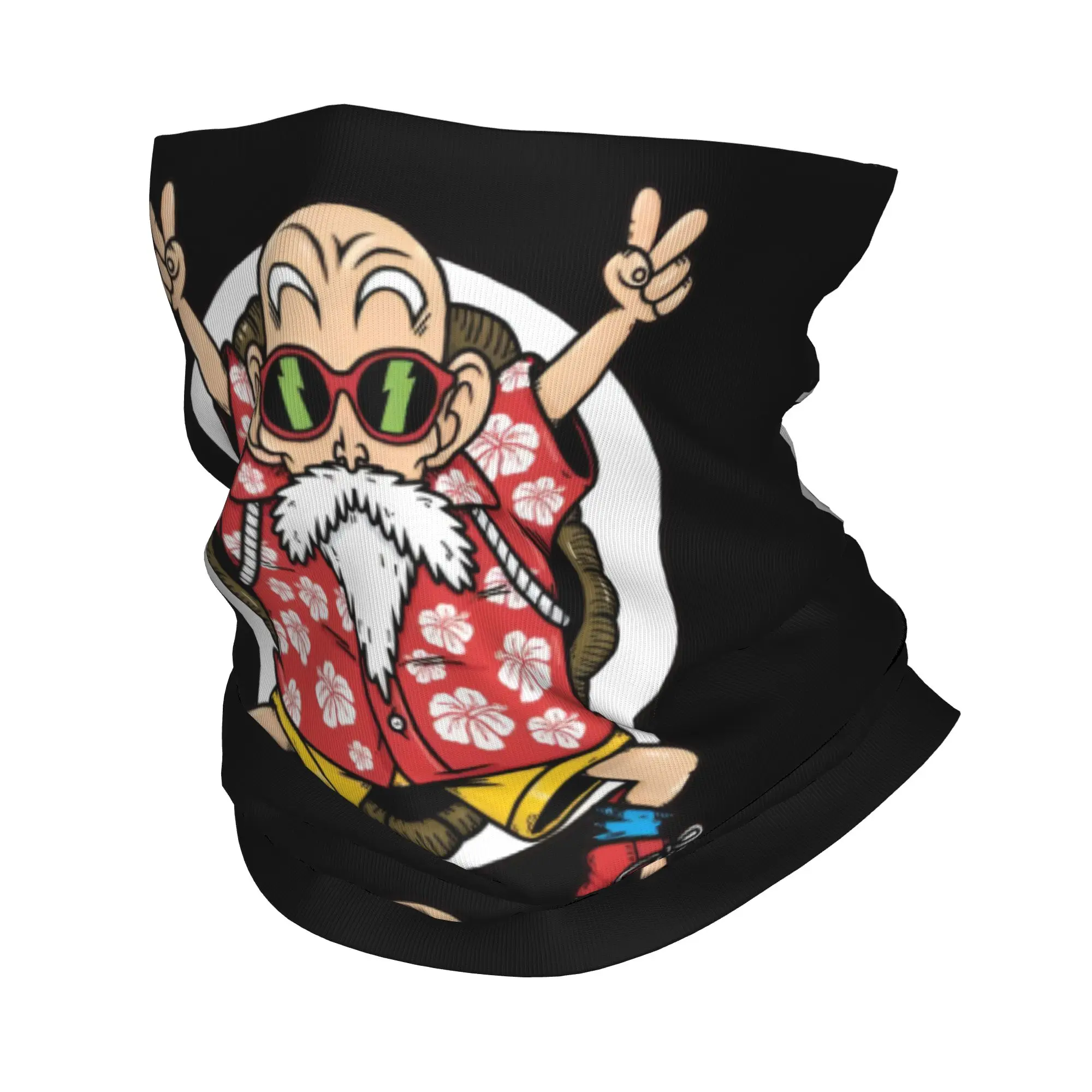 Custom D-Dragon B-Ball Masters Roshis Bandana Neck Warmer Women Men Ski Hiking Scarf Gaiter Turtle Hermits Cartoon Face Cover