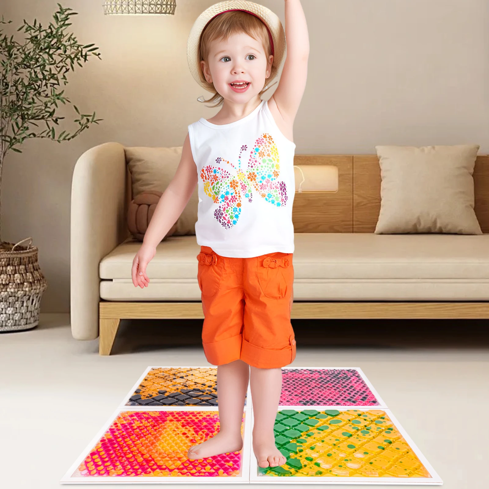 

Надежная текстура Iongking сенсорная плитка для активного отдыха в помещении напольная сенсорная напольная плитка для малышей жидкая успокаивающая плитка