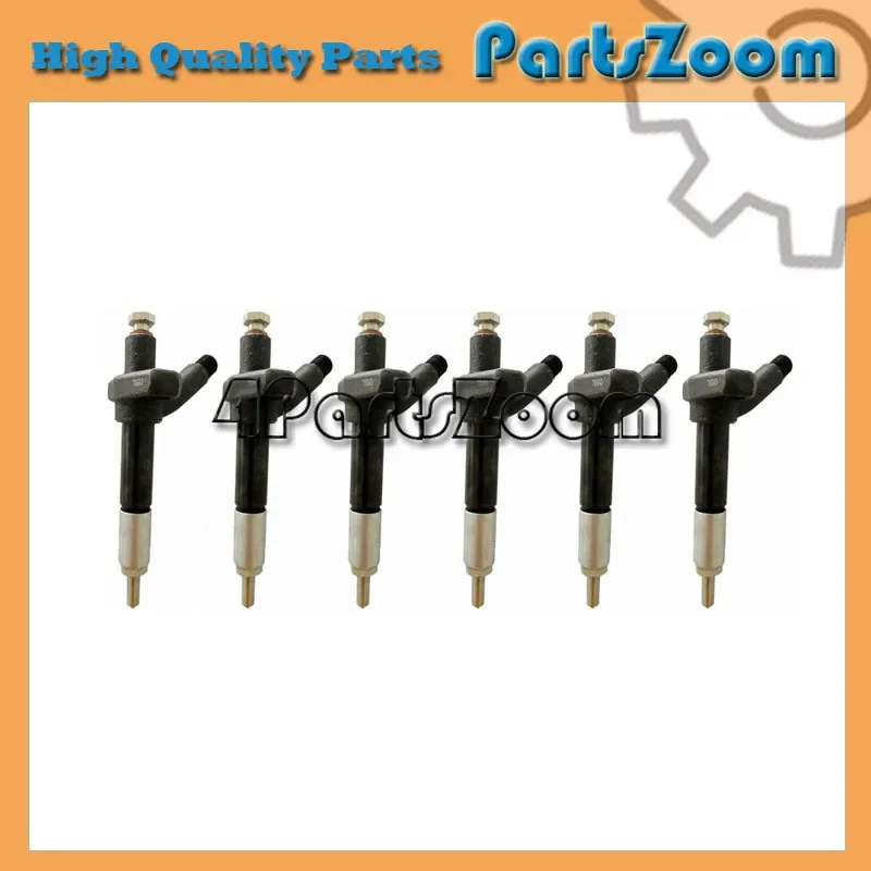 

6 PCS Fuel Injector 23600-78301-71 For Toyota Forklift 8F 7F 13Z 2Z