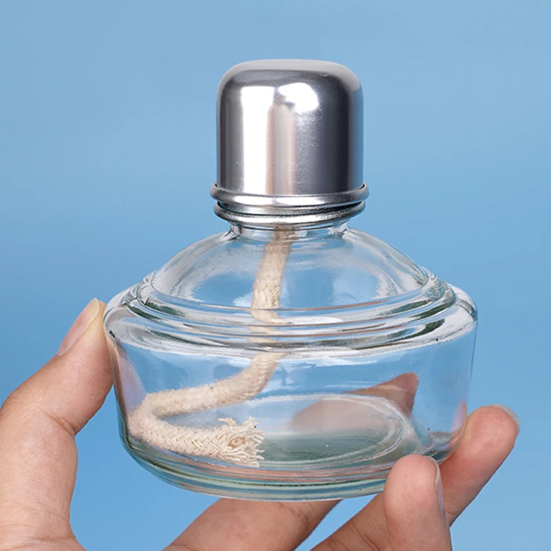 Empty Alcohol Liquid Burner Lamp Thickening Glass Alcohol Blow Torch Bottle with Cotton Wick Lab Heating Tool Glassware s