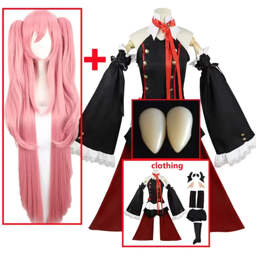 Seraph Van De End Krul Tepes Cosplay Kostuum Uniform Anime Owari geen Seraph Heks Vampire Curl trapes Kleding Voor Vrouwen