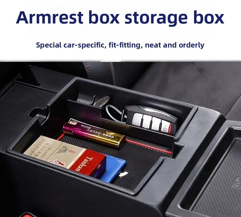 Auto Center Konsole Organizer Fall Interior Styling Zubehör Armlehne Versteckte Halter Lagerung Box Für Haval Jolion 2021 2022 2023 – Detail 2