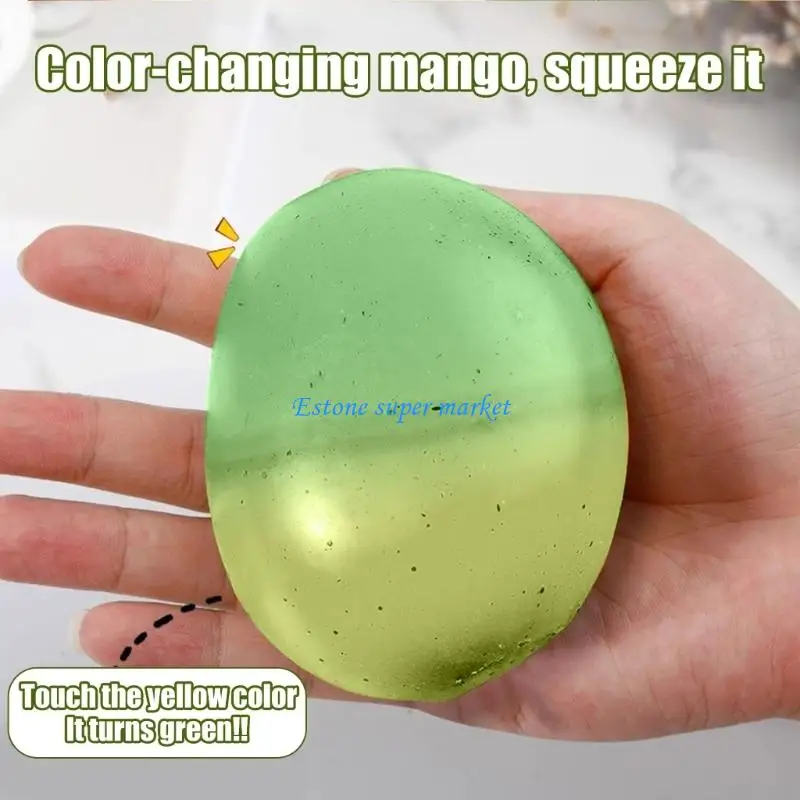 090B Color Changing Fruit Stress Relief Toy Adult Stress Ball Fun Sensory Squeeze Toy
