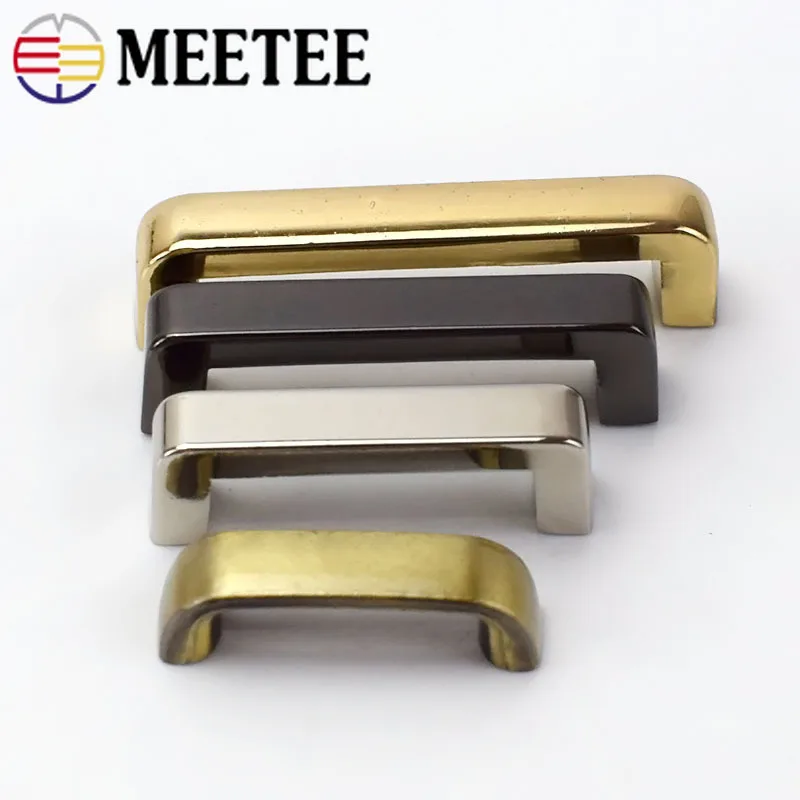 30pcs Meetee 20-38mm Metal Bag Buckles Arch Bridge Hanging Hooks Screw Connector for Bags Strap DIY Leather Crafts Accessories