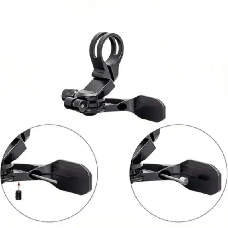 Mountain Bike Dropper Seatpost 4 Way CNC Remote Lever Kit, Ergonomic Control Fit External and Internal Routing Dropper Seatposts