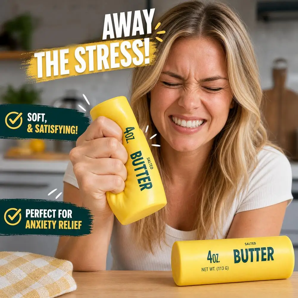Squishy Butter Stick Fidget Toy Sticky Slow Rebound Stress Relief Sensory Squeeze Toy Anti Anxiety Desk Toy Gift For Adults