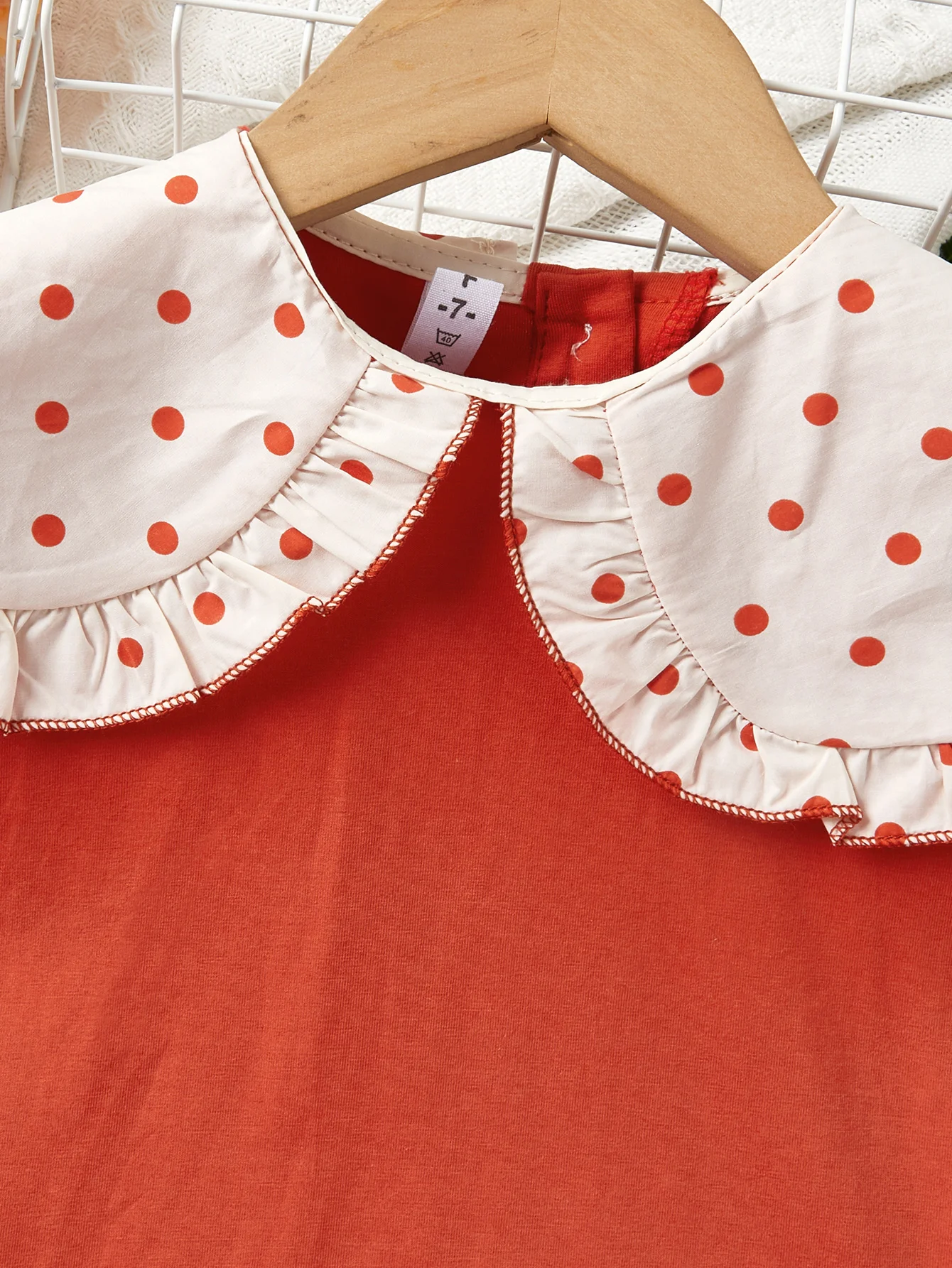 Summer Little Girl Casual Cute Set Baby Girl Toddler Polka Dot Short Sleeve Cotton Preppy Style Sets Kid Korean Holiday Clothes