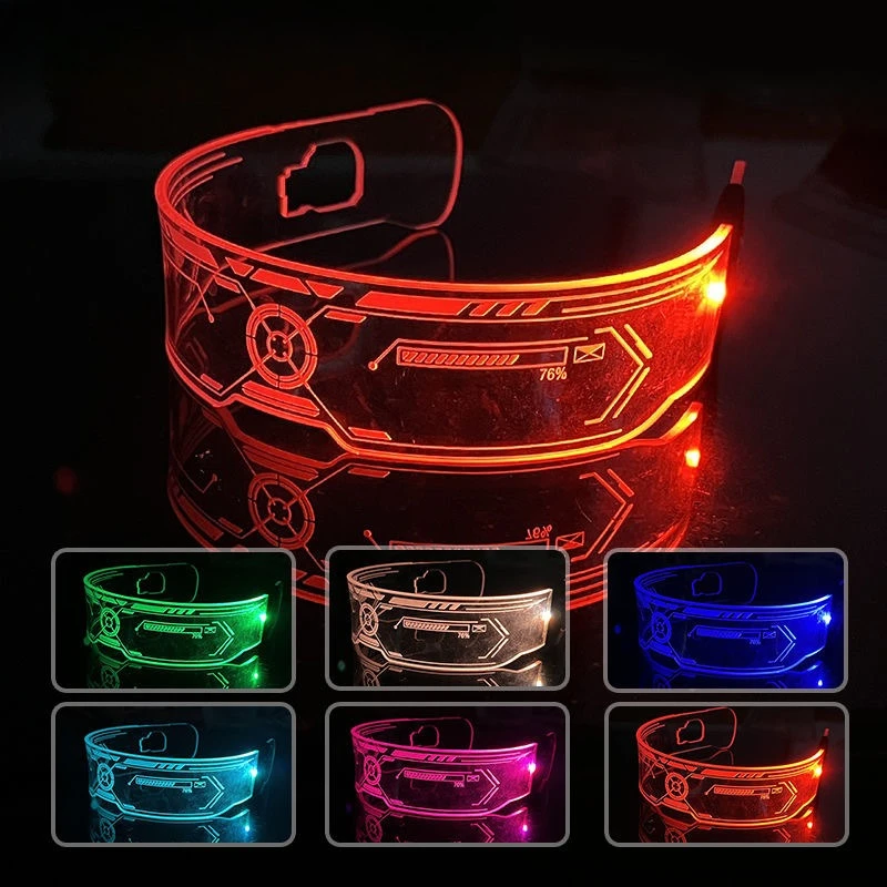 Game Peripheral Nepal Rainbow Glowing Knife Acrylic Glow Glasses Luminous Toy Knifes Creative weapons Model Ornament Boy Gift