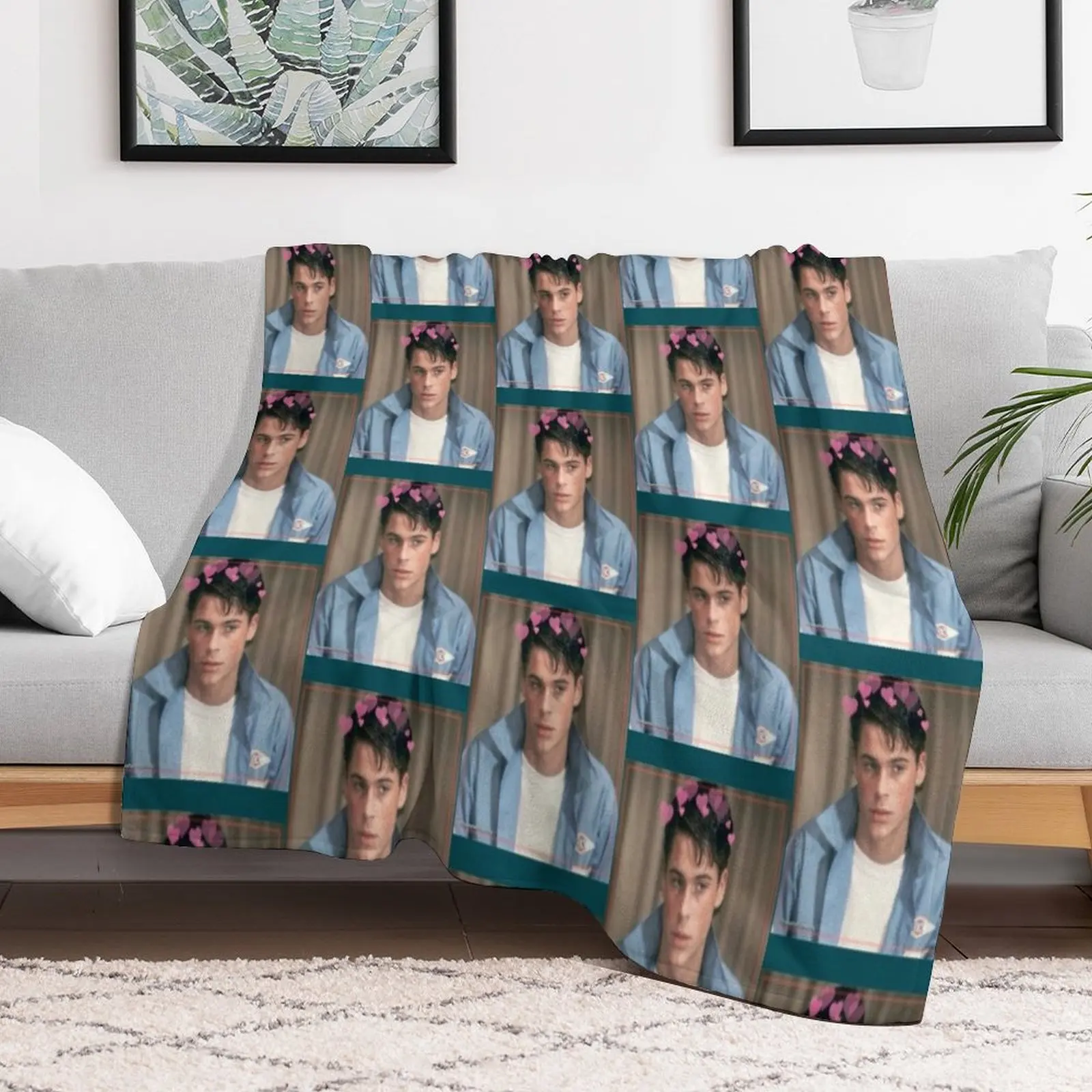 

SODAPOP CURTIS ROB LOWE Throw Blanket Furry warm winter Soft Blankets Luxury Throw Travel Blankets