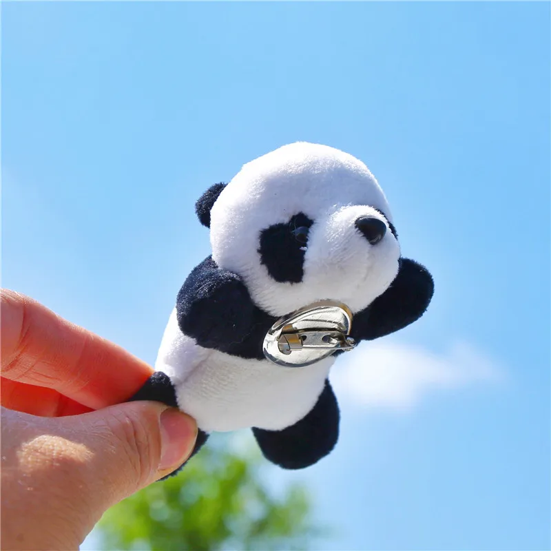 1000pcs Wholesale Three-dimensional Chinese Panda Brooch Cute China Plush Toy Little Doll Pendan,Deposit First to Get Discount