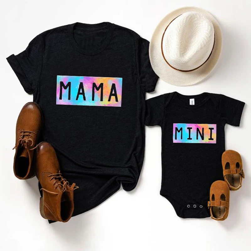 

Mommy and Me Shirt Mama and Mini Shirt Mother's Day Gift Tie-Dye Mom and Daughter Shirt Mommy and Me Outfit Baby Girl Clothes