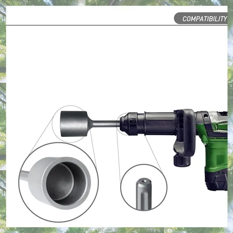 

Premium-SDS Max T-Post Driver Attachment, 2 Inch Diameter Head, For Use With SDS-Max Rotary And Demolition Hammers. For T-Posts