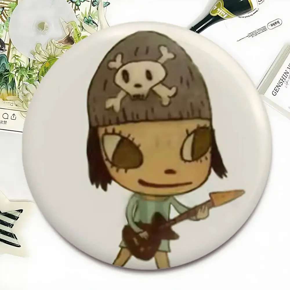 Y-Yoshitomo N-Nara Y2K Ästhetische Weiche Button-Pins Lustige „I Love D-Domo“-Abzeichen-Pins für Freunde, Rucksäcke, Sammlerzubehör – Detail 9