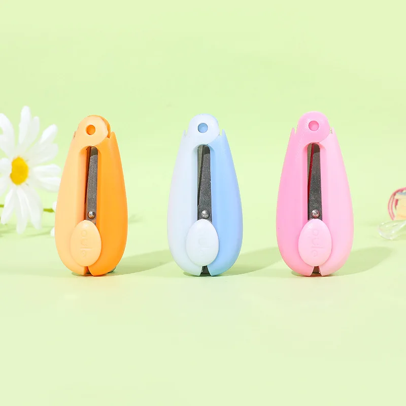 Mini Portable Folding Scissors kids Paper-Cutting Art Tool Scissors Office School Stationary Supplies Travel Emergenc Scissor