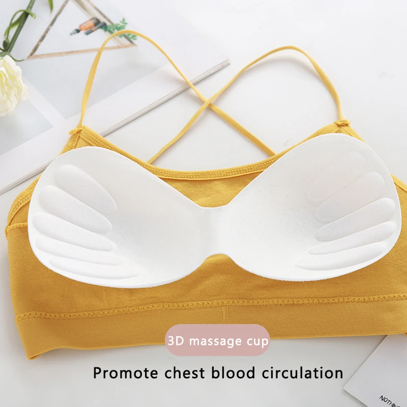 Women Top Cross Strap Sports Bra Thin Push Up Sport Bra Yoga Gym Crop Top Brassiere Fitness Tube Top Breathable Beauty Back Bras